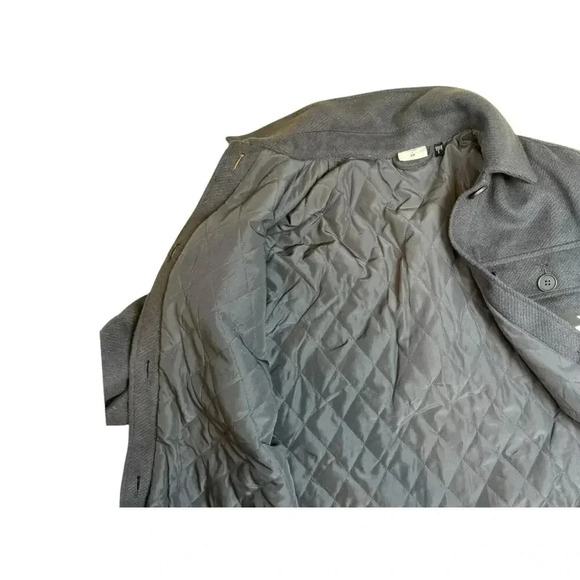 Kangol X H&M Mens Shaket Oversize Shirt Jacket Size XS Charcoal Dark Gray NWOT - Picture 14 of 16